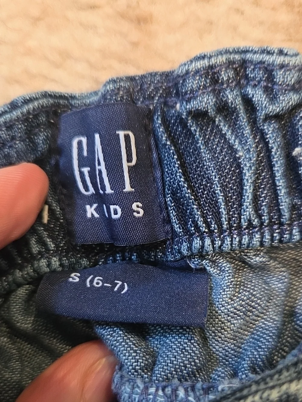 GAP Dark Blue Tiered Ruffle Denim Mini Skirt